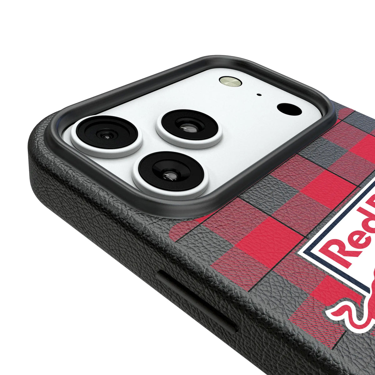 New York Red Bulls Plaid MagSafe Compatible Phone Case for Apple iPhone