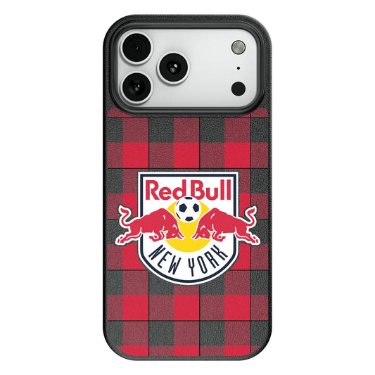 New York Red Bulls Plaid MagSafe Compatible Phone Case for Apple iPhone