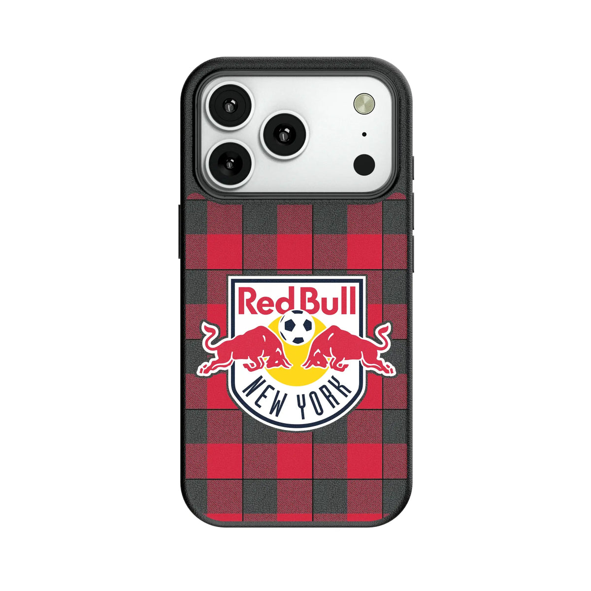New York Red Bulls Plaid MagSafe Compatible Phone Case for Apple iPhone