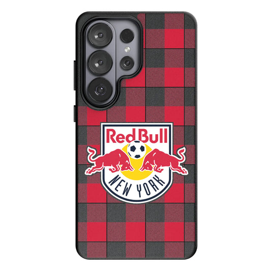 New York Red Bulls Plaid MagSafe Compatible Phone Case for Samsung Galaxy