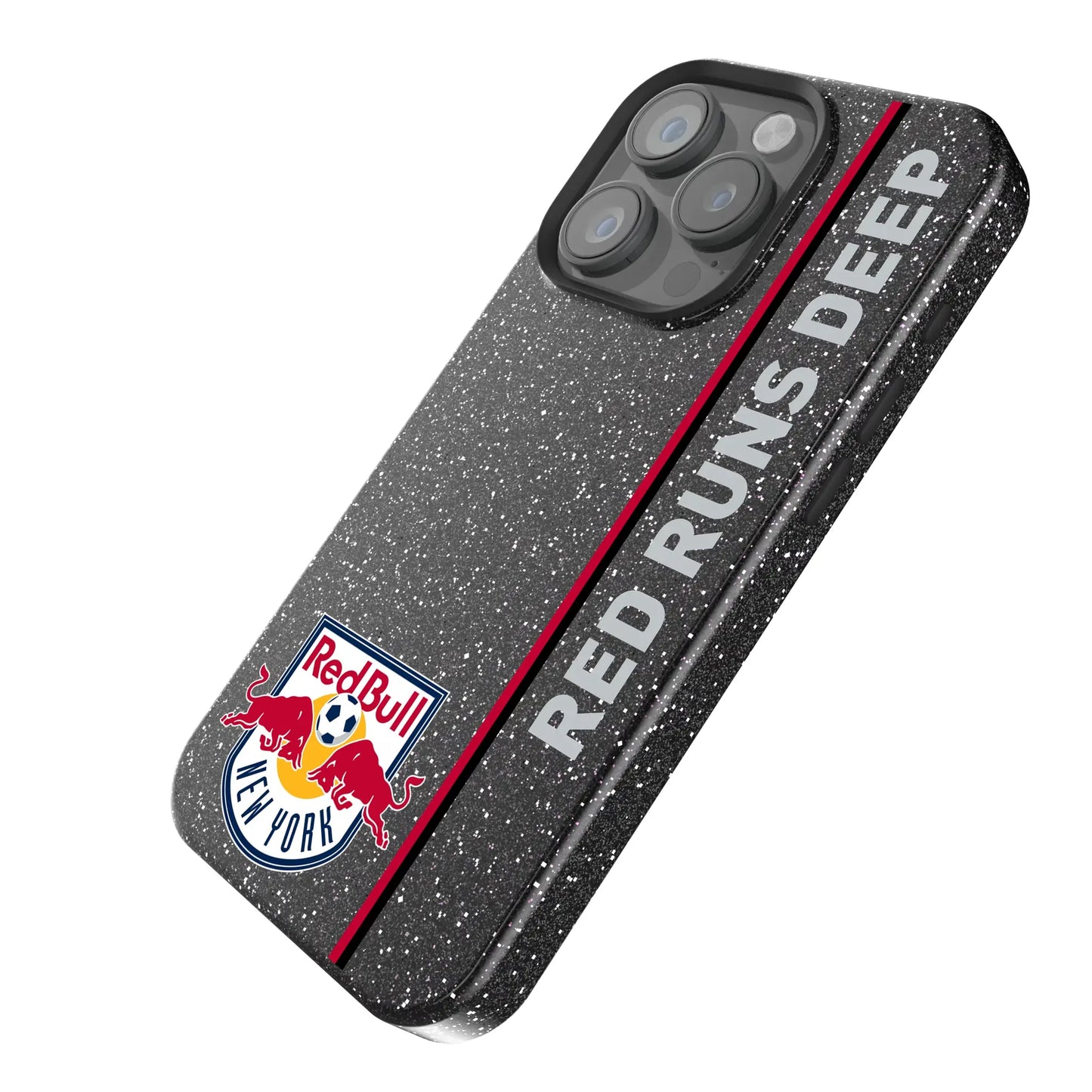 New York Red Bulls Sidebar Black Bling Phone Case for Apple iPhone
