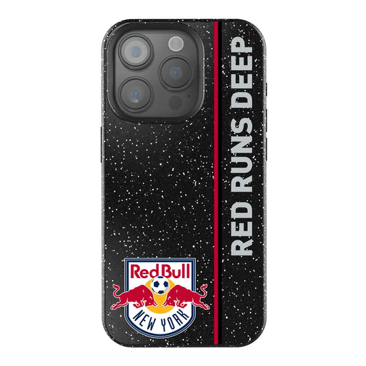 New York Red Bulls Sidebar Black Bling Phone Case for Apple iPhone