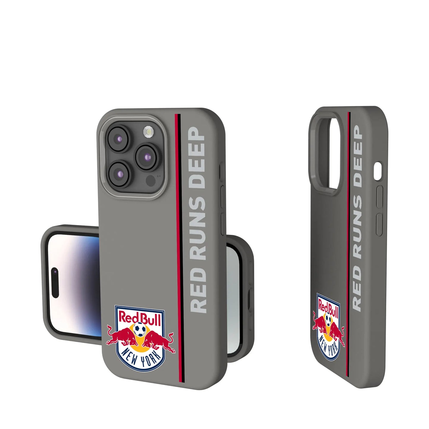New York Red Bulls Sidebar Soft Touch Phone Case for Apple iPhone