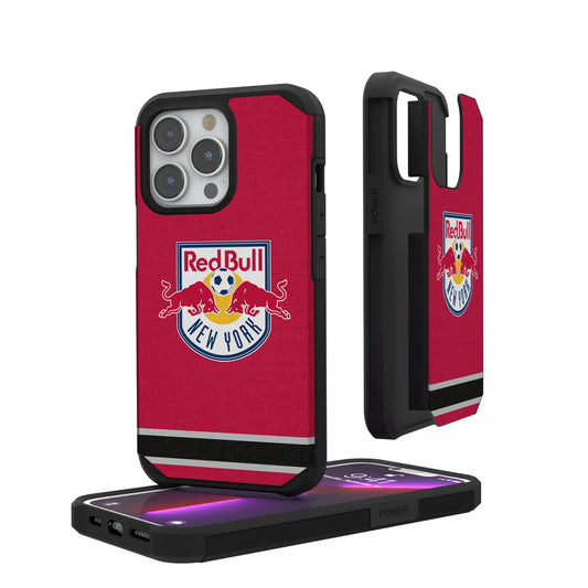New York Red Bulls Stripe Rugged Phone Case for Apple iPhone