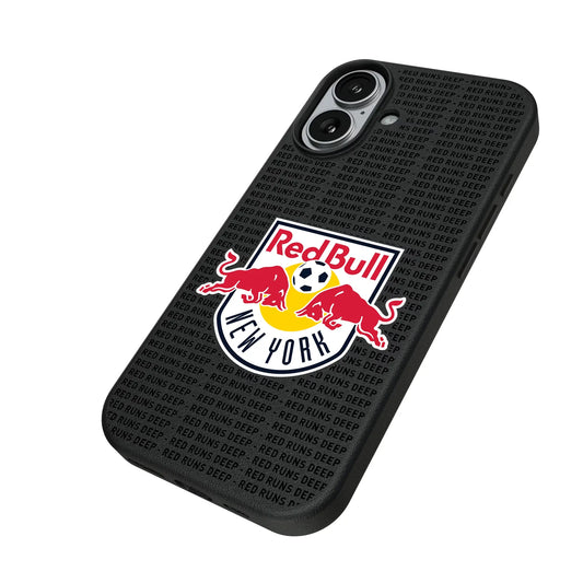 New York Red Bulls Text Backdrop MagSafe Compatible Phone Case for Apple iPhone