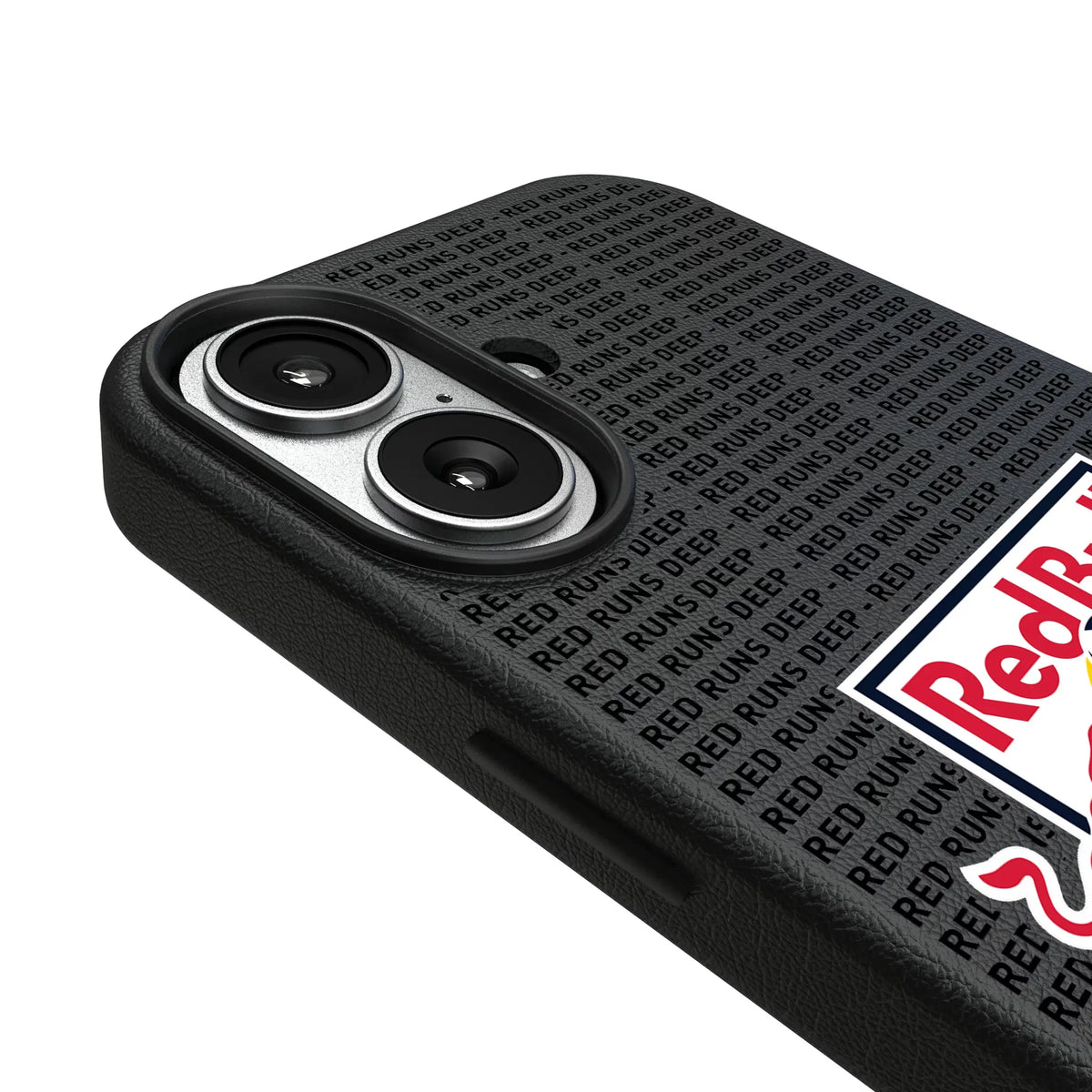 New York Red Bulls Text Backdrop MagSafe Compatible Phone Case for Apple iPhone
