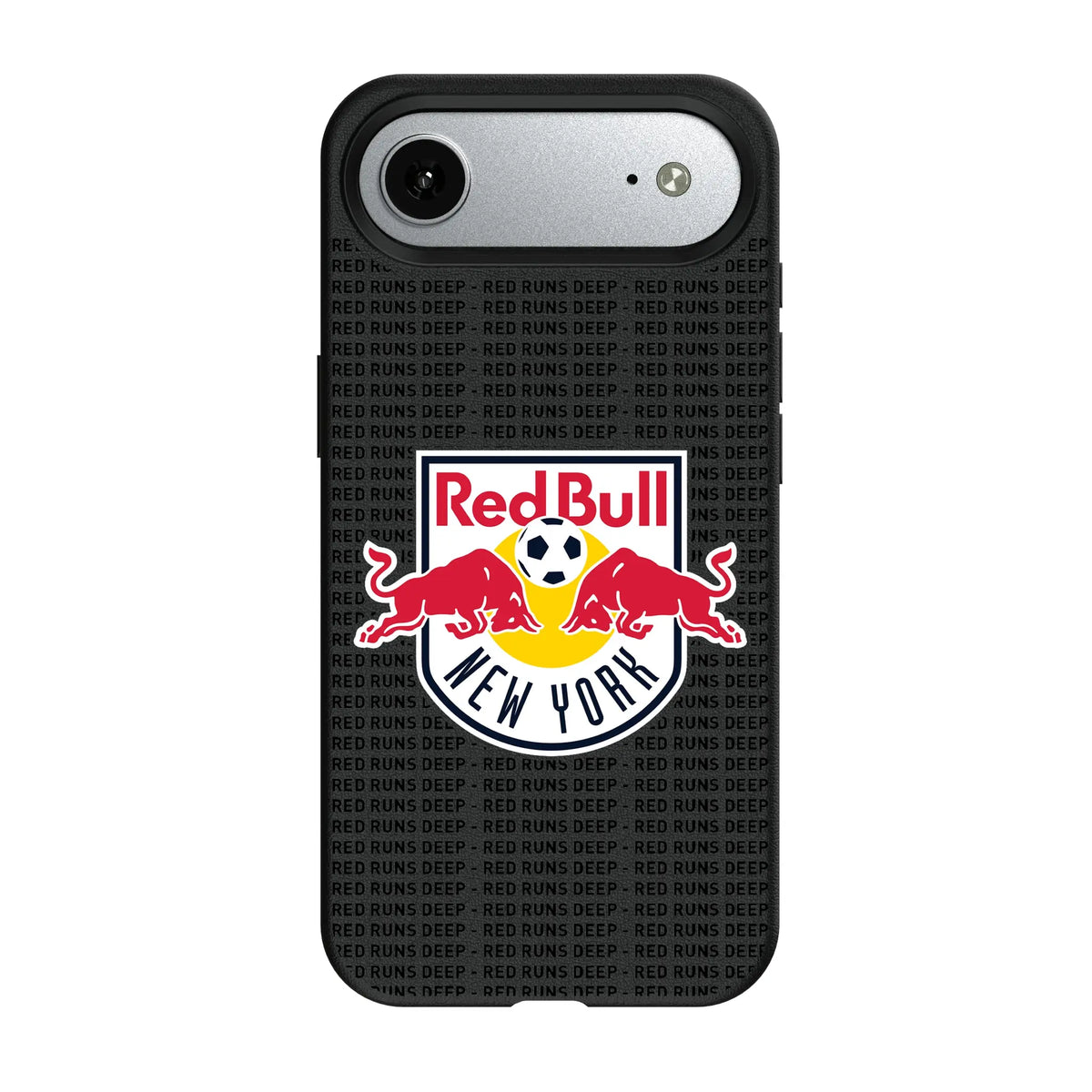 New York Red Bulls Text Backdrop MagSafe Compatible Phone Case for Apple iPhone