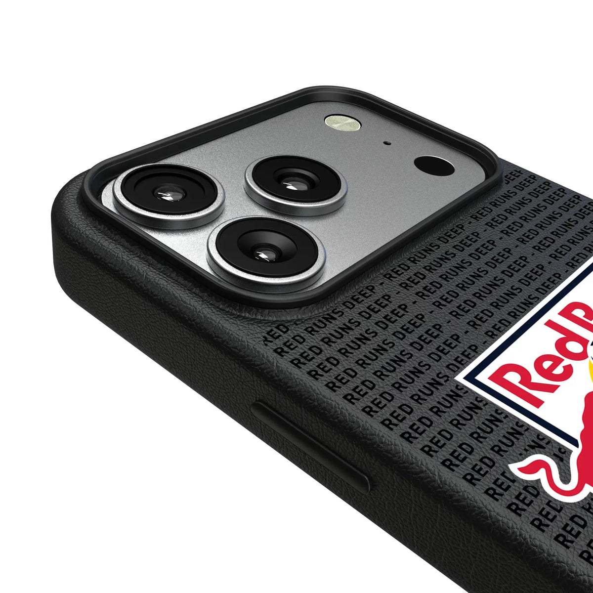 New York Red Bulls Text Backdrop MagSafe Compatible Phone Case for Apple iPhone