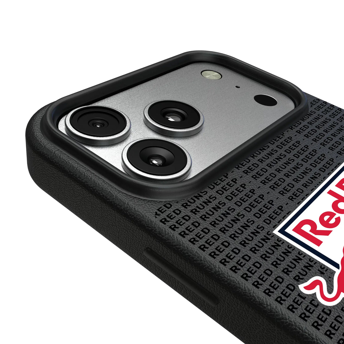 New York Red Bulls Text Backdrop MagSafe Compatible Phone Case for Apple iPhone