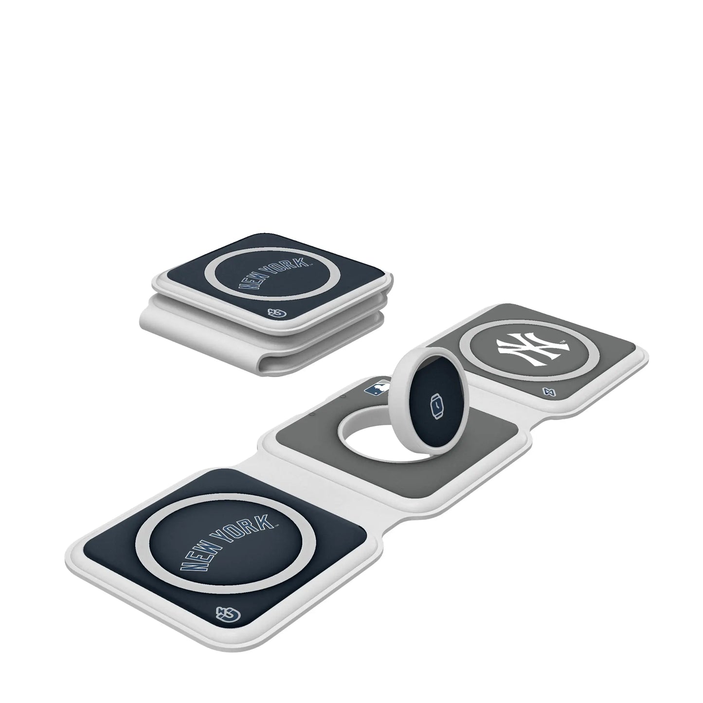 New York Yankees Color Block Foldable 3 in 1 Charger