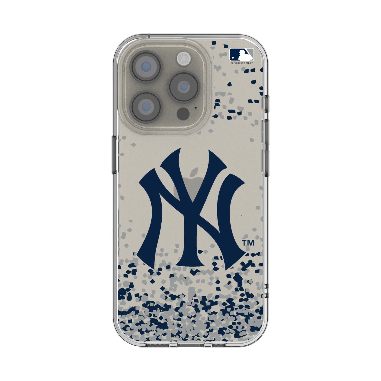 New York Yankees Confetti Clear Phone Case for Apple iPhone