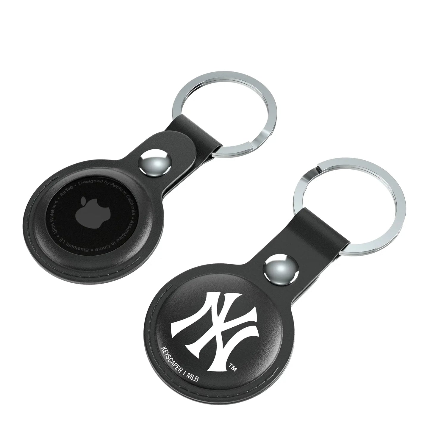New York Yankees Insignia Black Airtag Holder 2-Pack