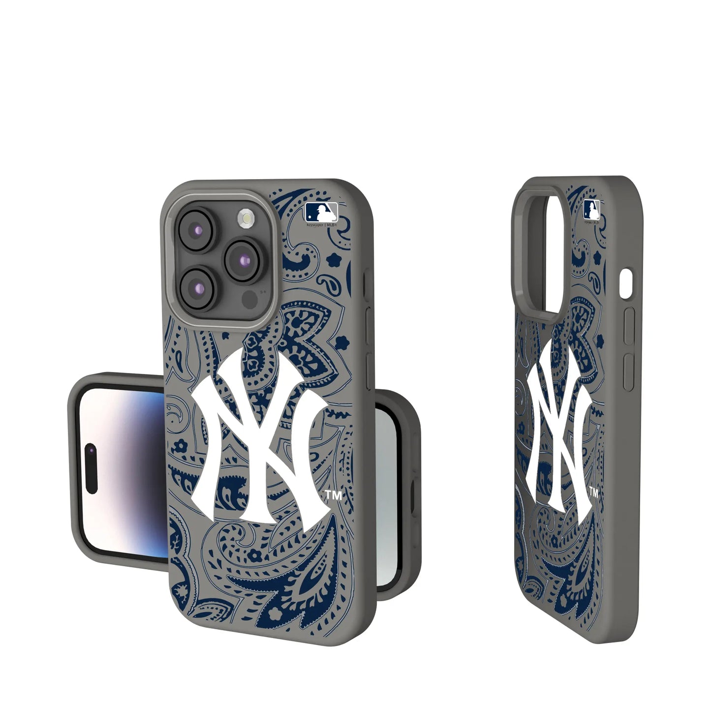 New York Yankees Paisley Soft Touch Phone Case for Apple iPhone