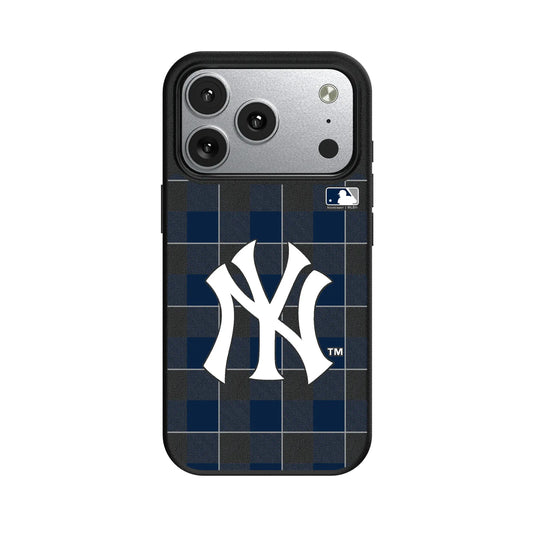 New York Yankees Plaid MagSafe Compatible Phone Case for Apple iPhone