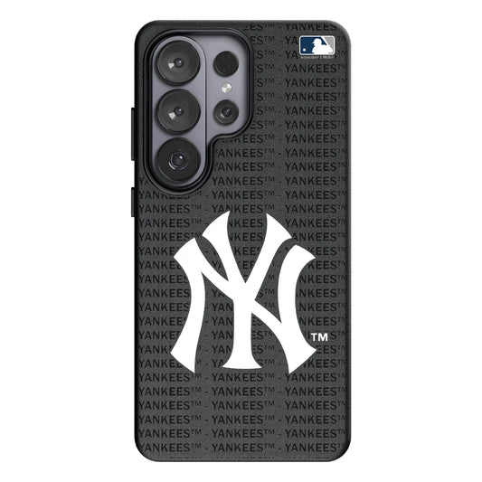 New York Yankees Text Backdrop MagSafe Compatible Phone Case for Samsung Galaxy