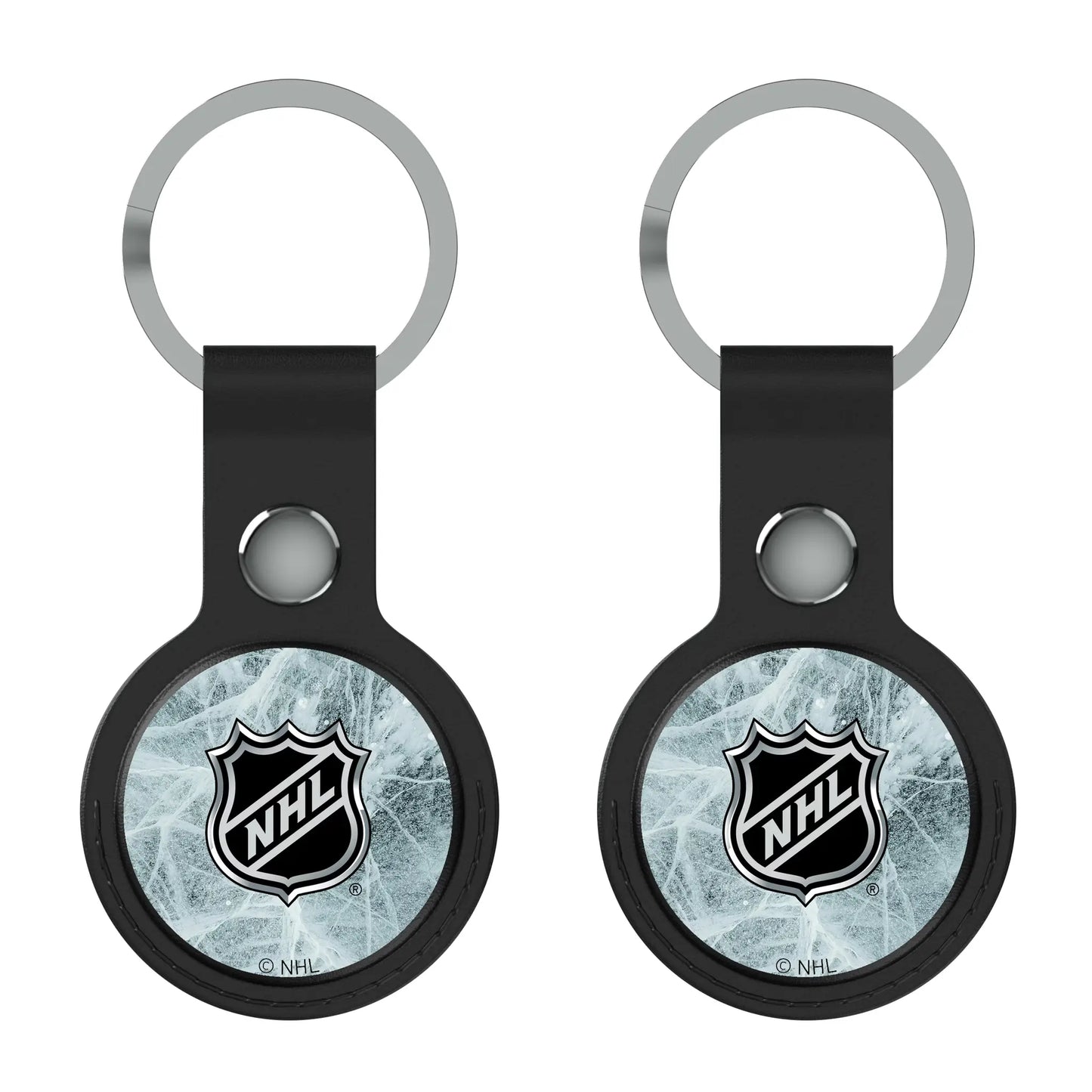 NHL BaseOne Black Airtag Holder 2-Pack