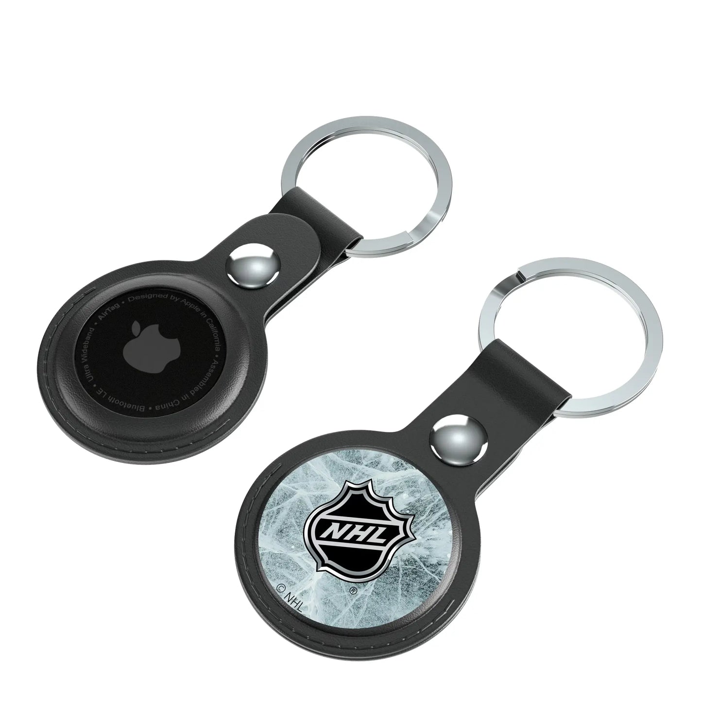 NHL BaseOne Black Airtag Holder 2-Pack