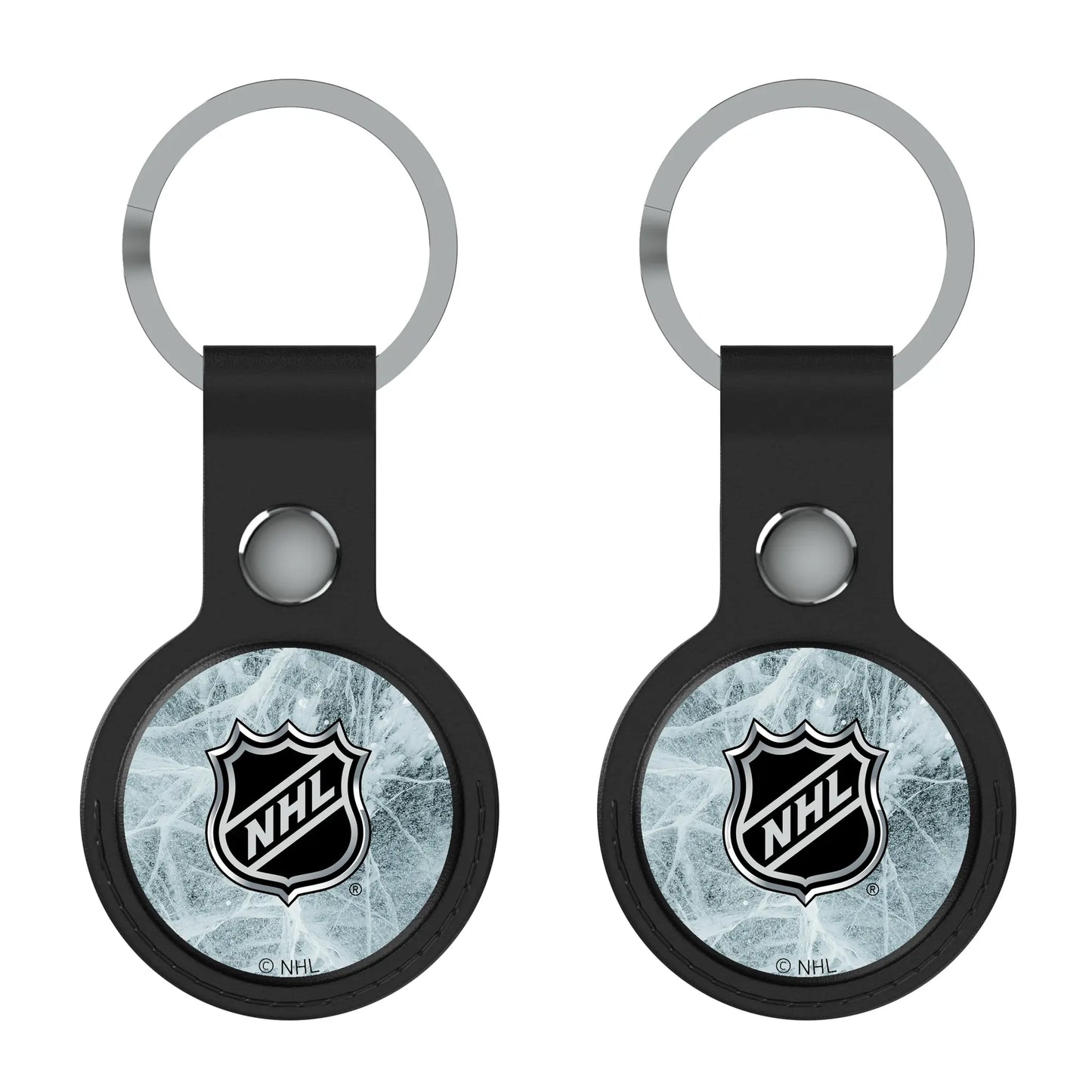 NHL BaseOne Black Airtag Holder 2-Pack