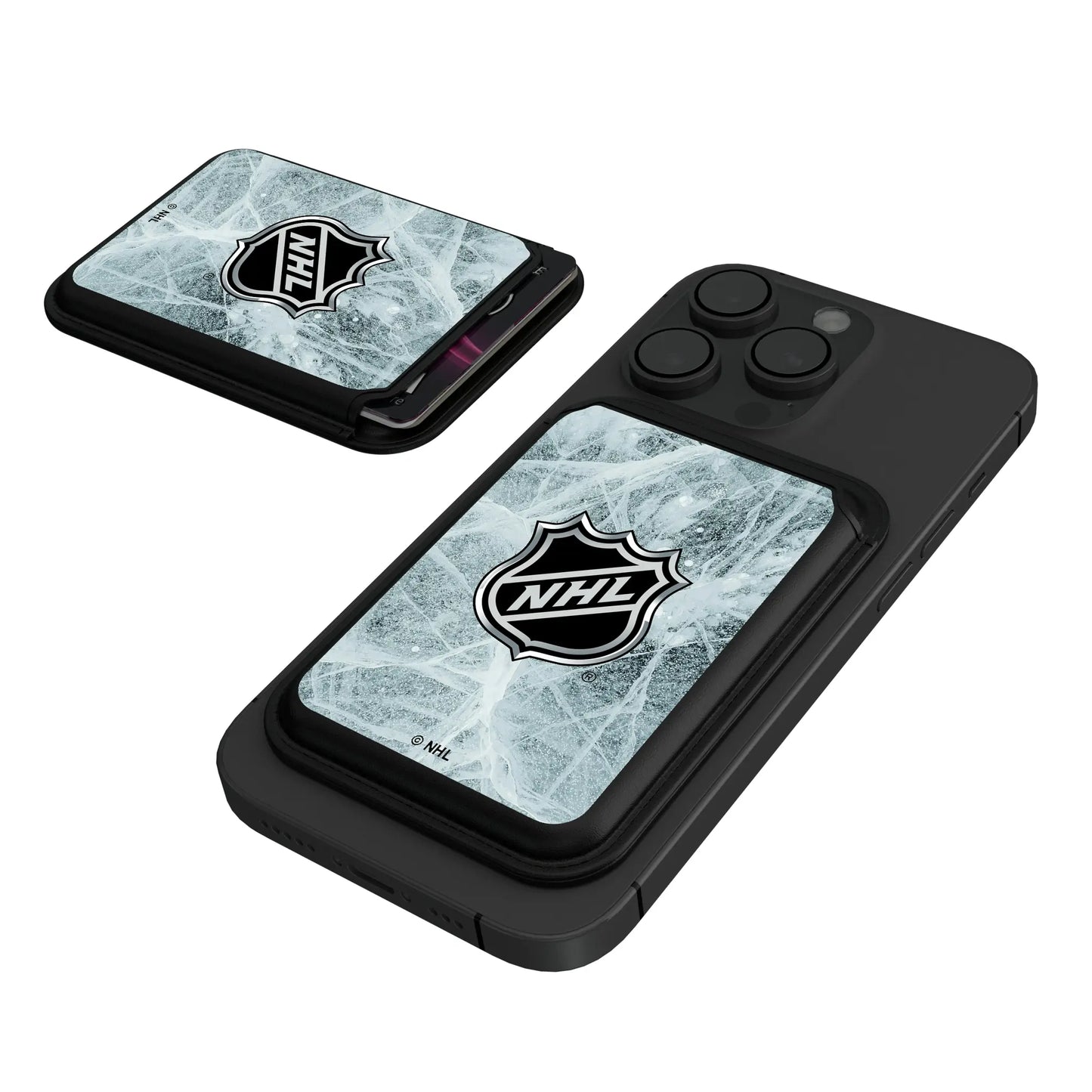 NHL BaseOne Black Magnetic Credit Card Wallet