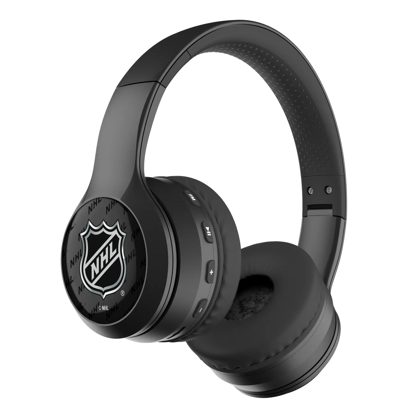 NHL Fashion Pattern Wireless Over-Ear BT Headphones With Case