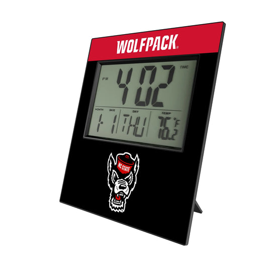 North Carolina State University Wolfpack Color Block Wall Clock