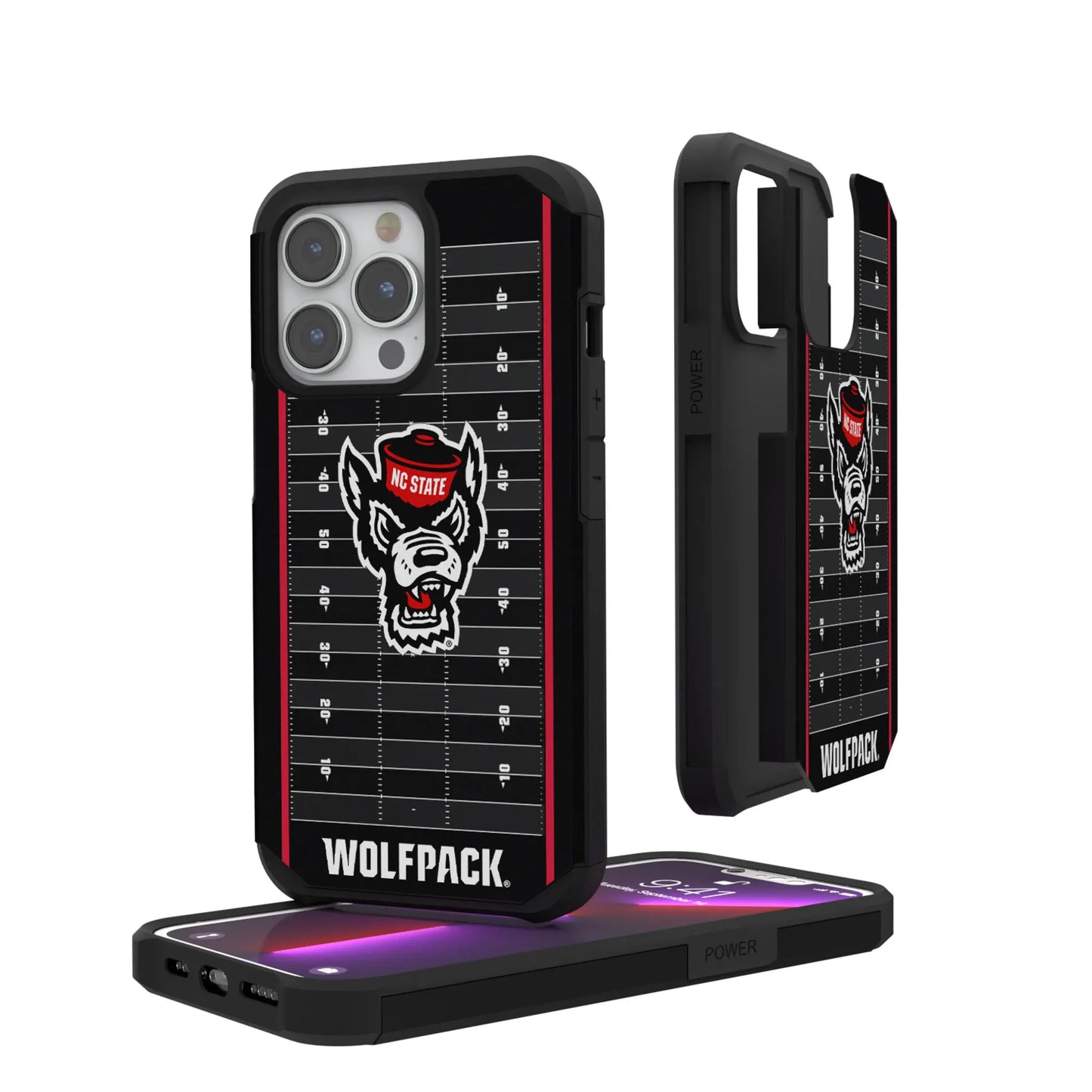 North Carolina State University Wolfpack Field Rugged Phone Case for Apple iPhone