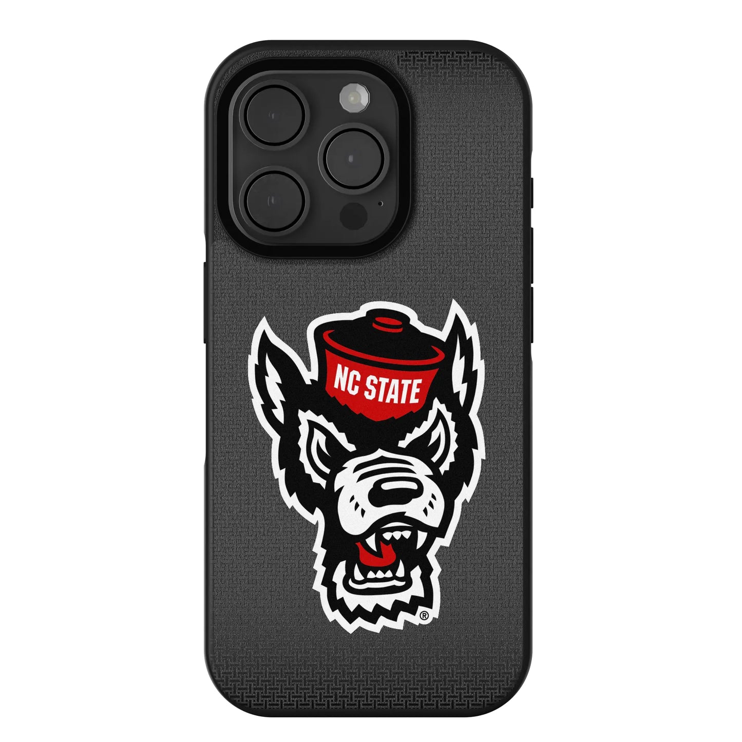 North Carolina State University Wolfpack Linen Bump Phone Case for Apple iPhone