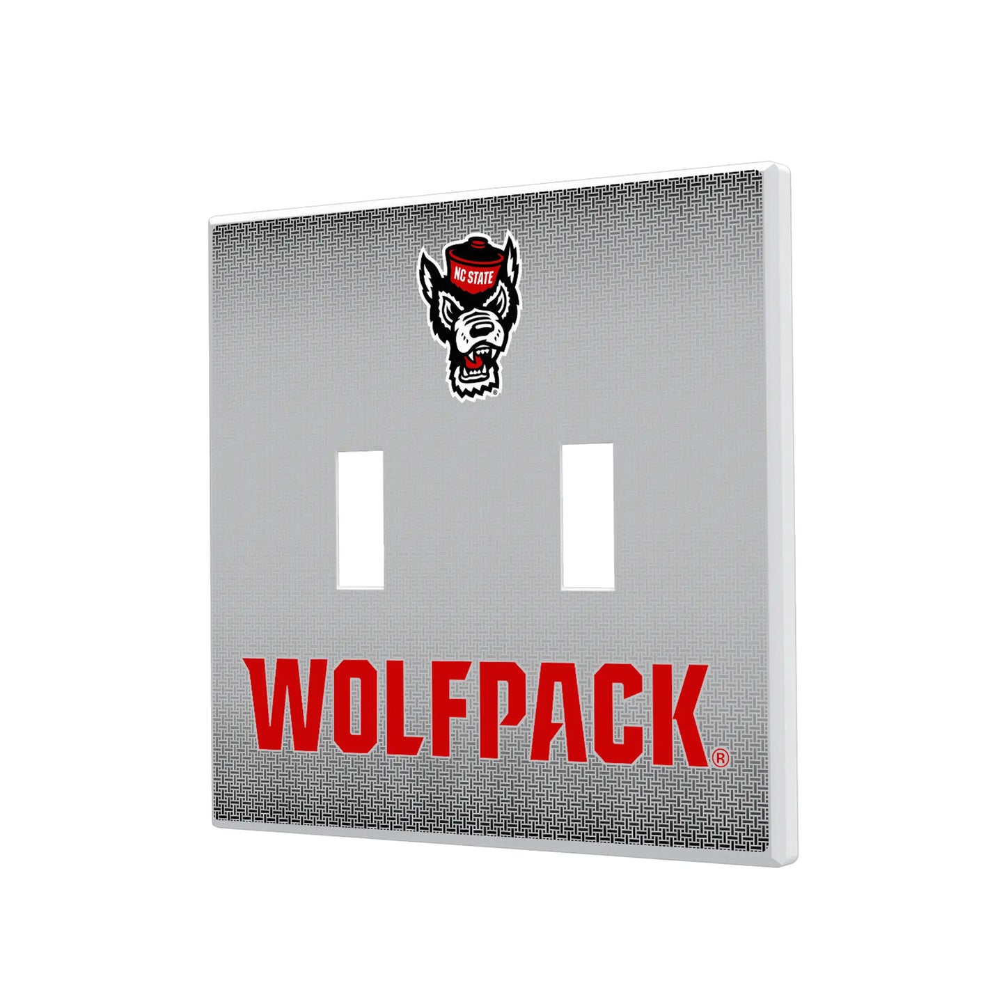 North Carolina State University Wolfpack Linen Hidden-Screw Light Switch Plate