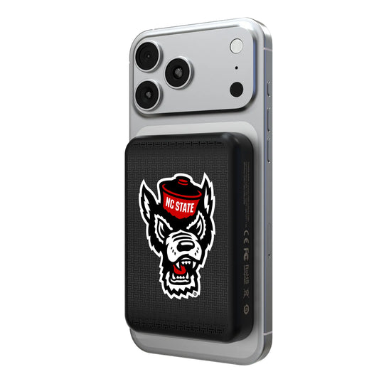 North Carolina State University Wolfpack Linen Wireless Mag Power Bank