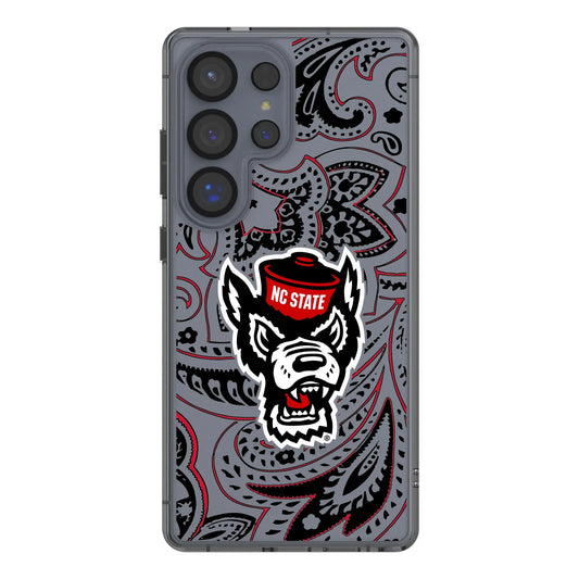 North Carolina State University Wolfpack Paisley Clear Phone Case for Samsung Galaxy