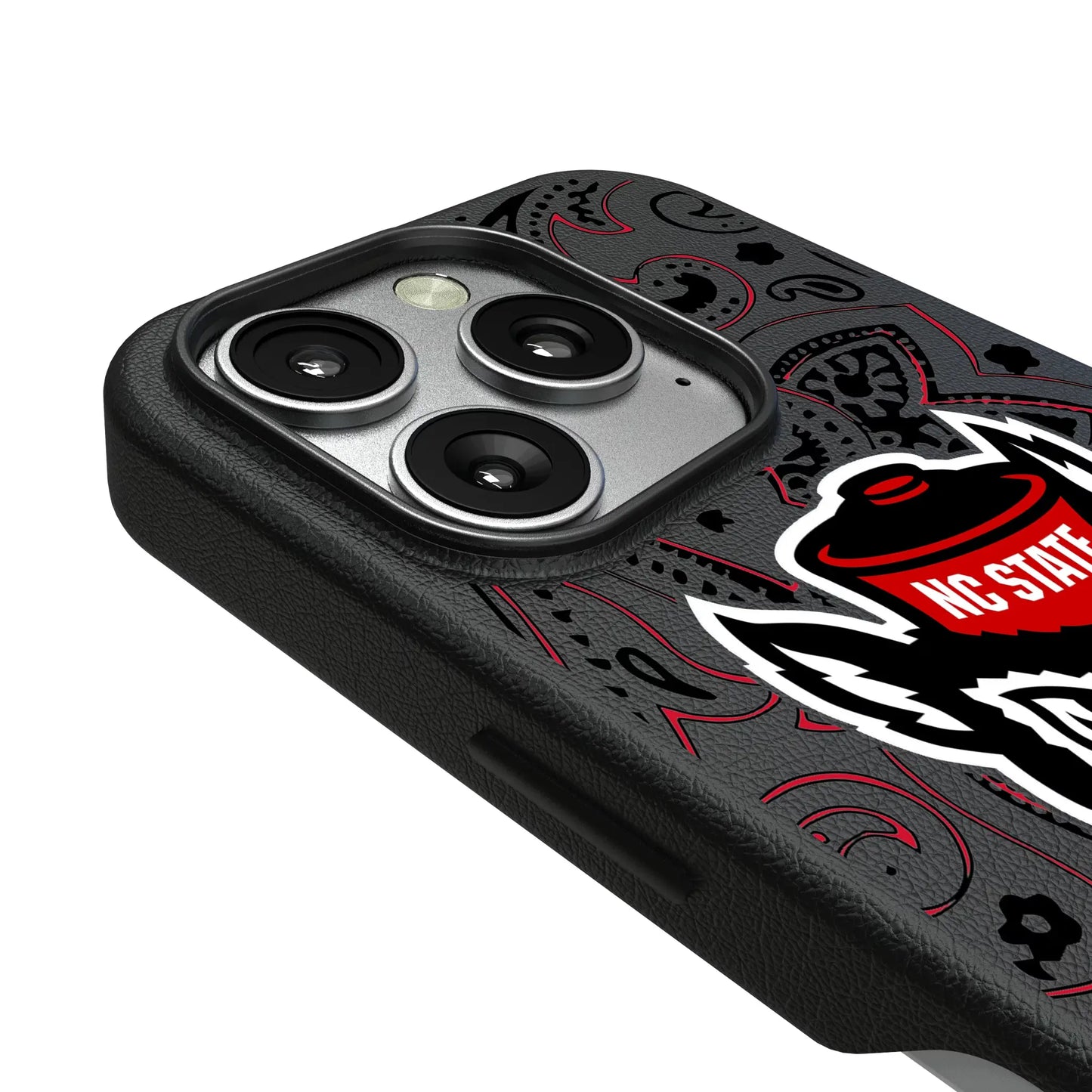 North Carolina State University Wolfpack Paisley MagSafe Compatible Phone Case for Apple iPhone