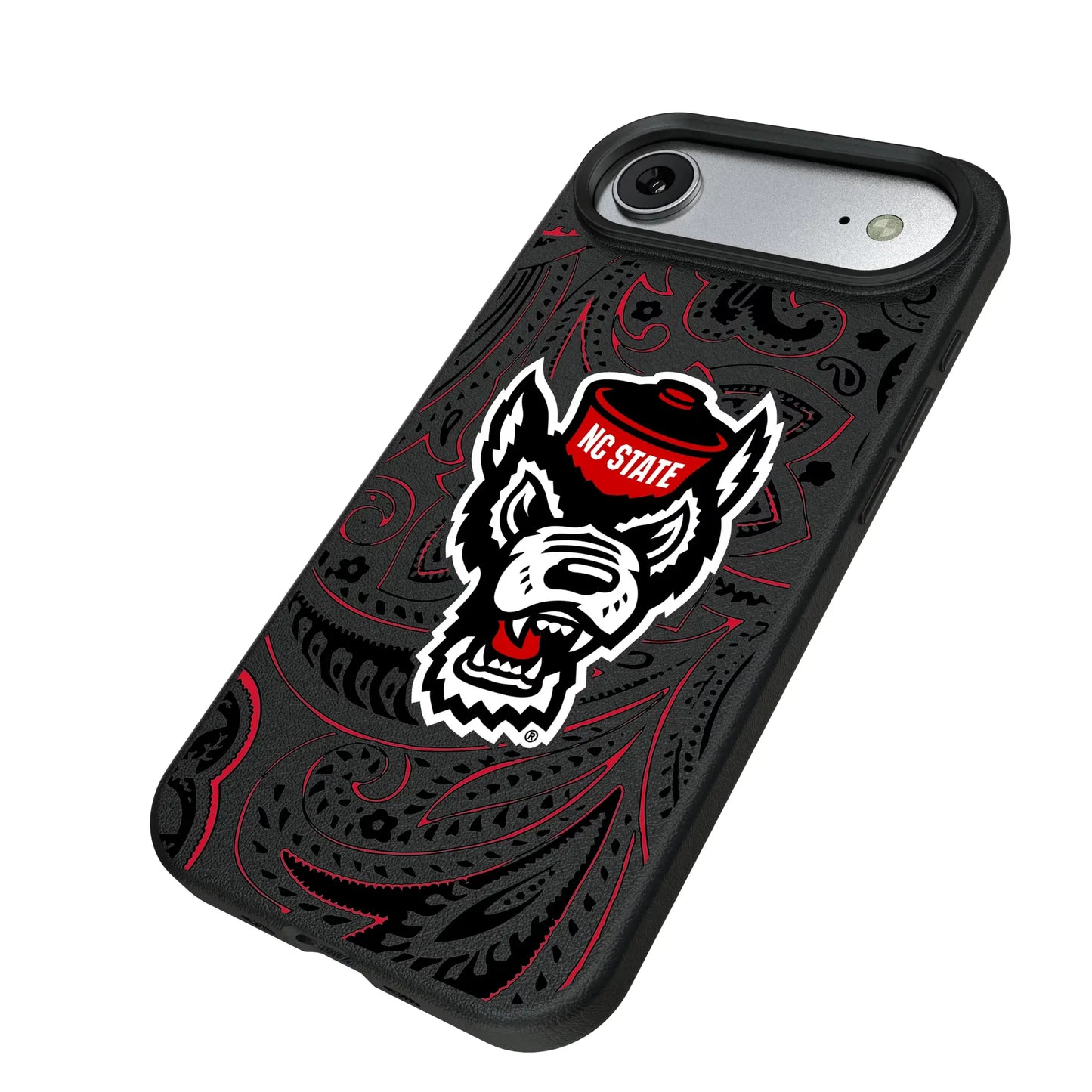 North Carolina State University Wolfpack Paisley MagSafe Compatible Phone Case for Apple iPhone