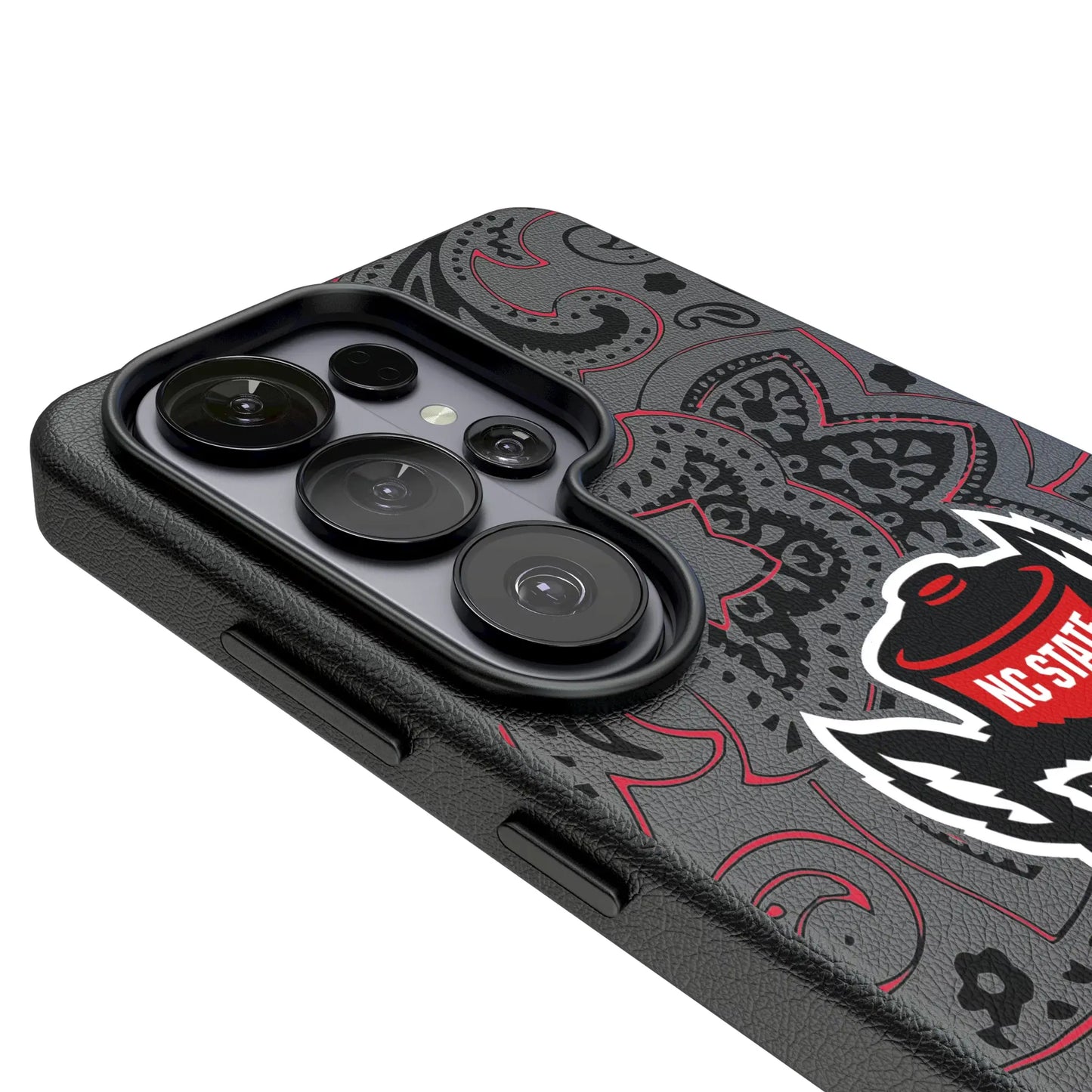 North Carolina State University Wolfpack Paisley MagSafe Compatible Phone Case for Samsung Galaxy