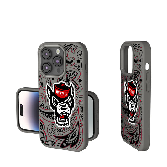 North Carolina State University Wolfpack Paisley Soft Touch Phone Case for Apple iPhone