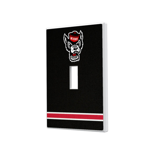 North Carolina State University Wolfpack Stripe Hidden-Screw Light Switch Plate