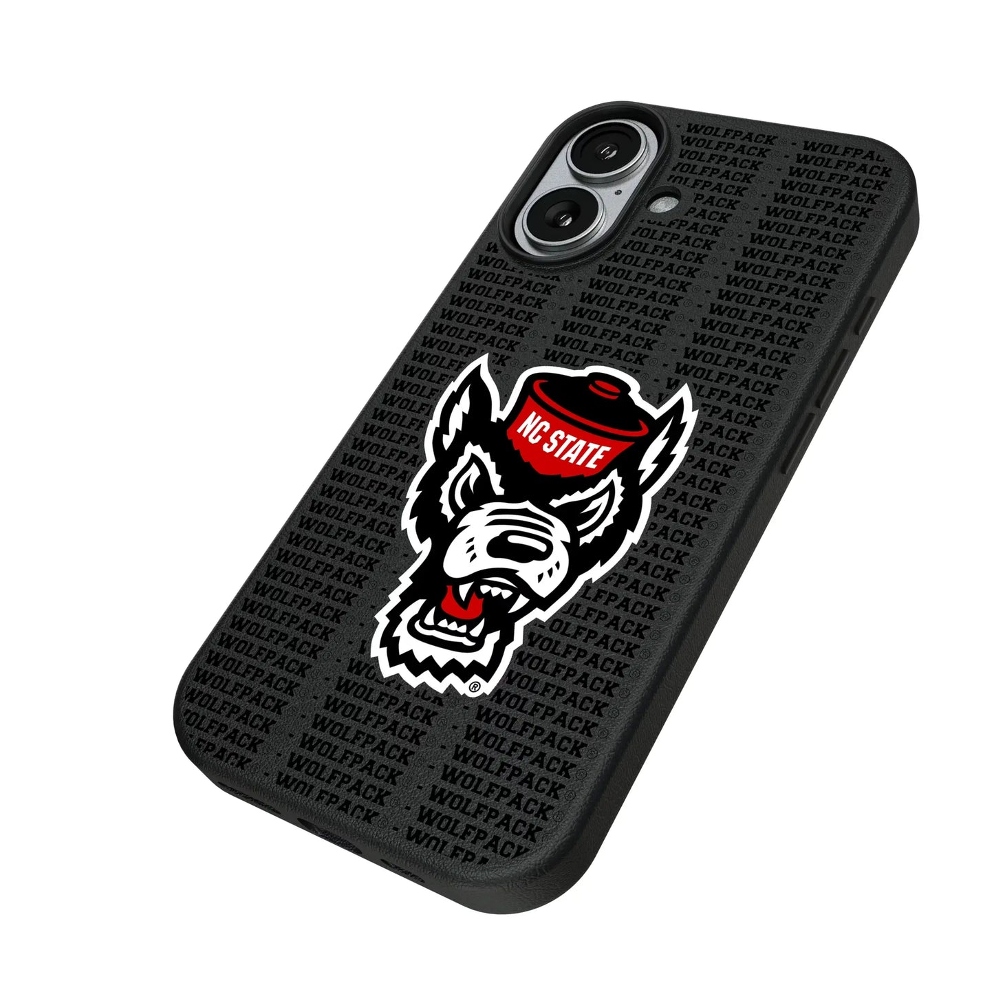 North Carolina State University Wolfpack Text Backdrop MagSafe Compatible Phone Case for Apple iPhone