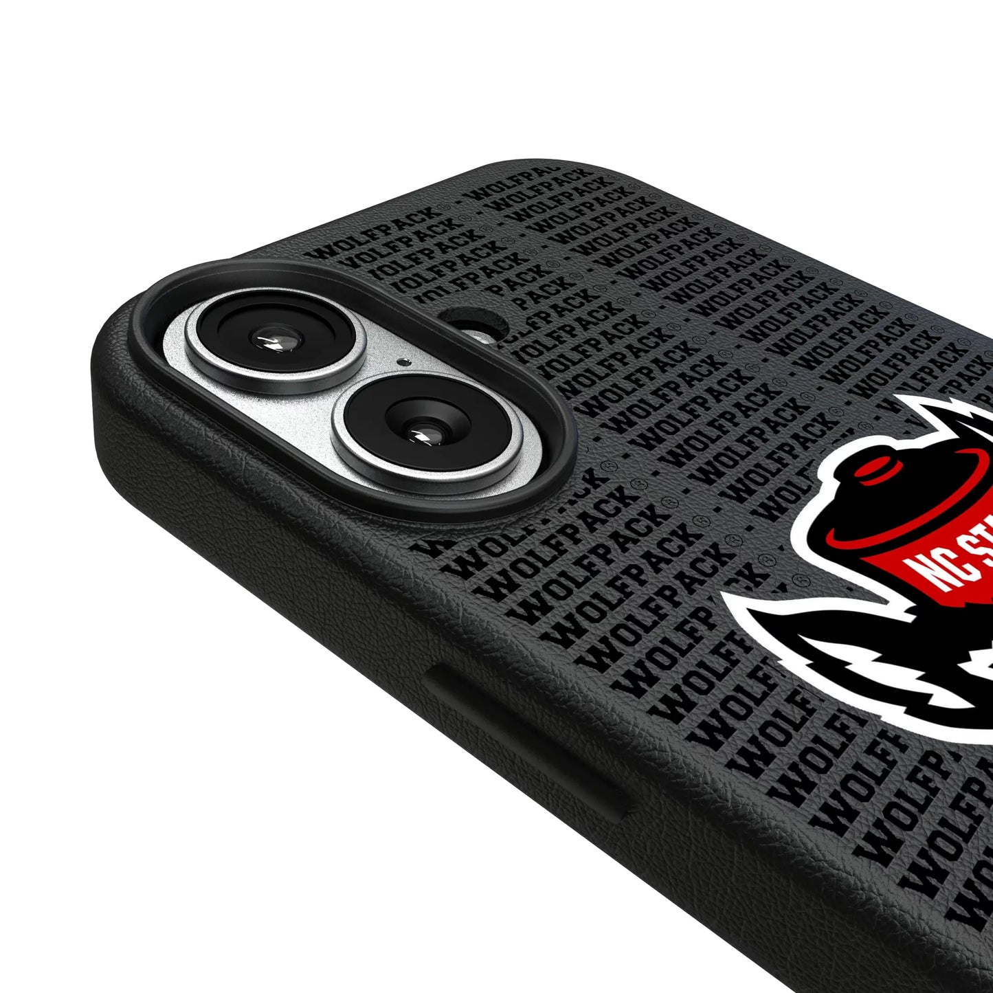 North Carolina State University Wolfpack Text Backdrop MagSafe Compatible Phone Case for Apple iPhone