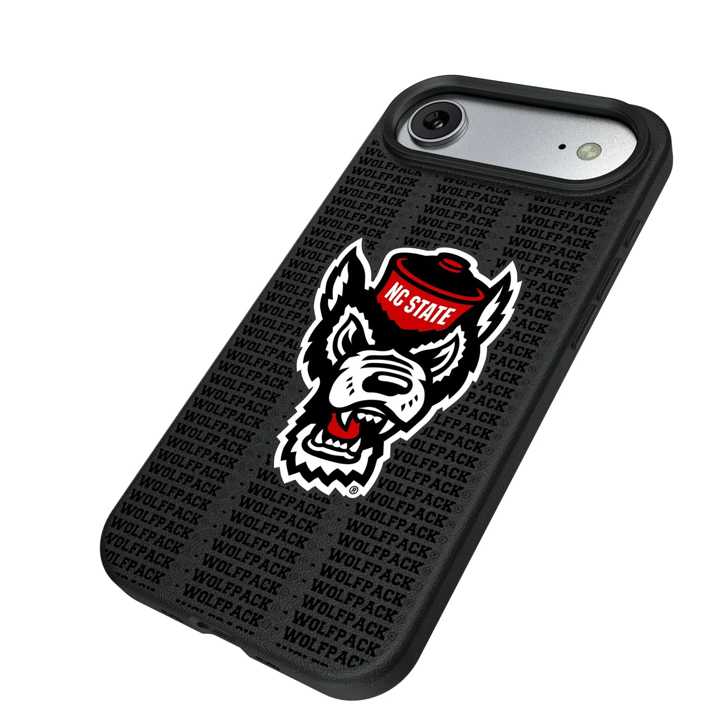 North Carolina State University Wolfpack Text Backdrop MagSafe Compatible Phone Case for Apple iPhone