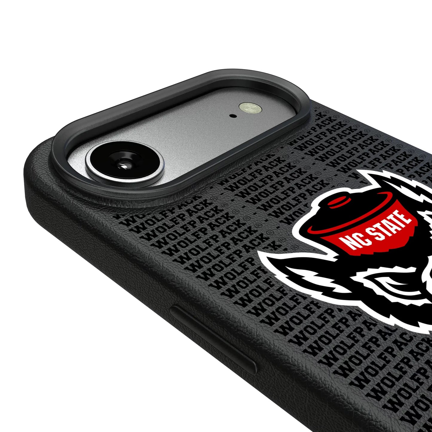 North Carolina State University Wolfpack Text Backdrop MagSafe Compatible Phone Case for Apple iPhone