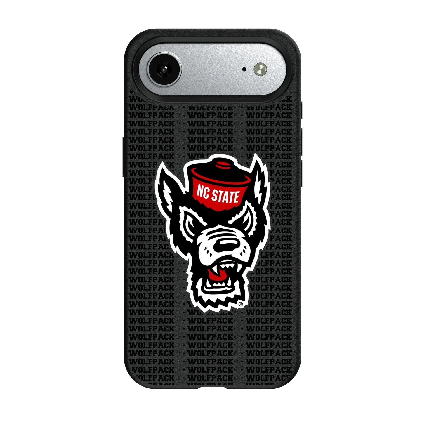North Carolina State University Wolfpack Text Backdrop MagSafe Compatible Phone Case for Apple iPhone