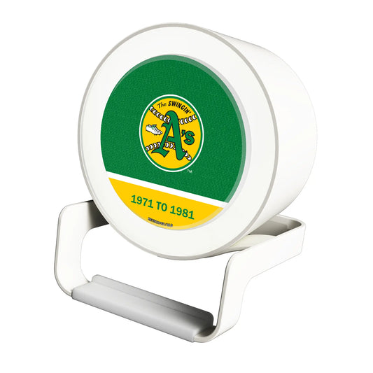 Oakland As 1971-1981 - Cooperstown Collection Endzone Solid Night Light Charger and Bluetooth Speaker