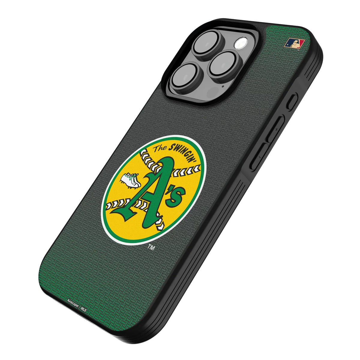 Oakland As 1971-1981 - Cooperstown Collection Linen Bump Phone Case for Apple iPhone