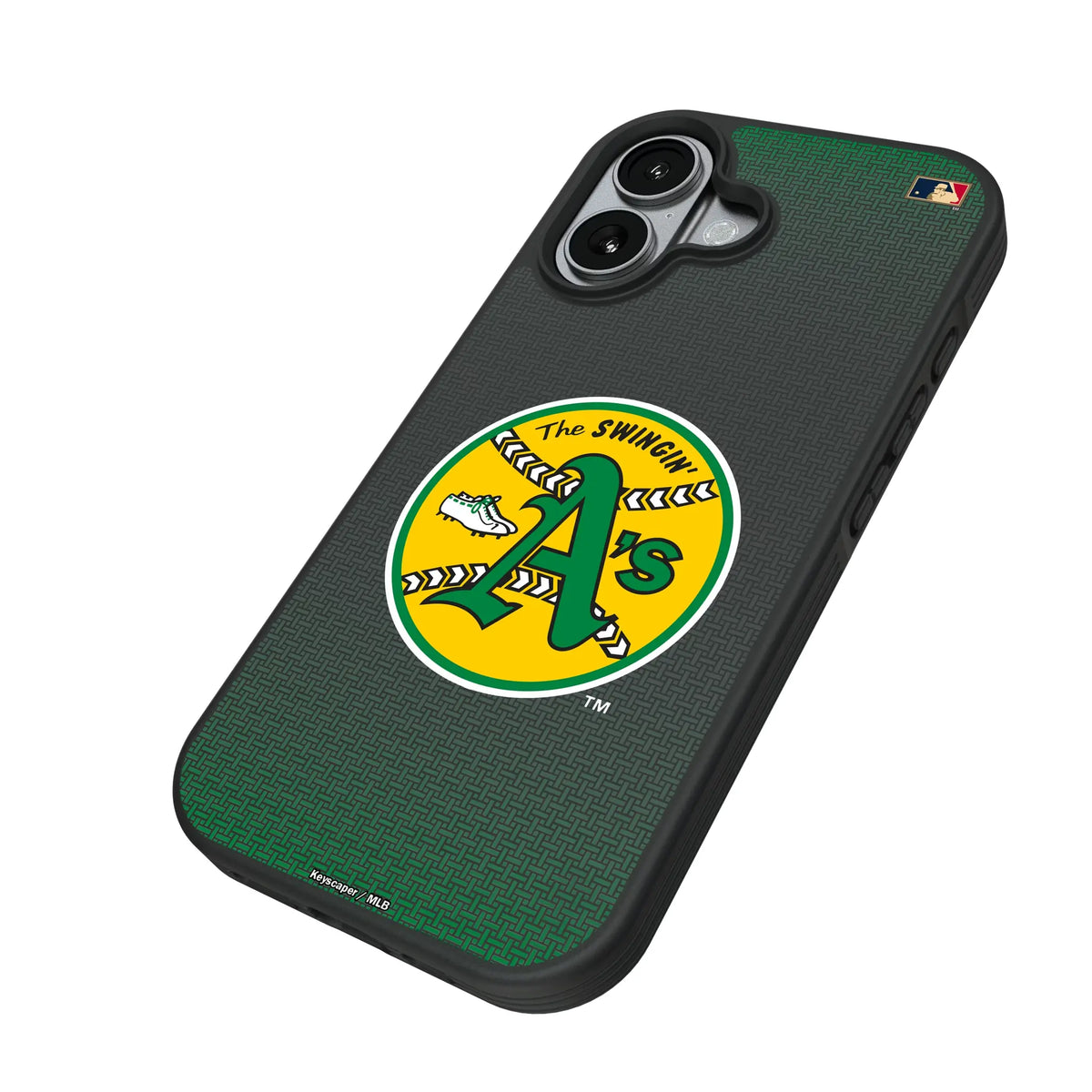 Oakland As 1971-1981 - Cooperstown Collection Linen Bump Phone Case for Apple iPhone
