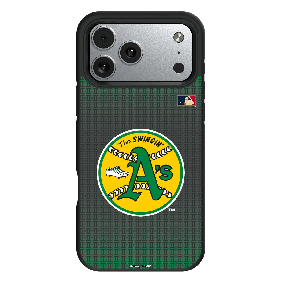 Oakland As 1971-1981 - Cooperstown Collection Linen Bump Phone Case for Apple iPhone