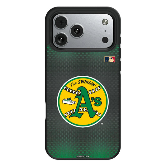 Oakland As 1971-1981 - Cooperstown Collection Linen Bump Phone Case for Apple iPhone