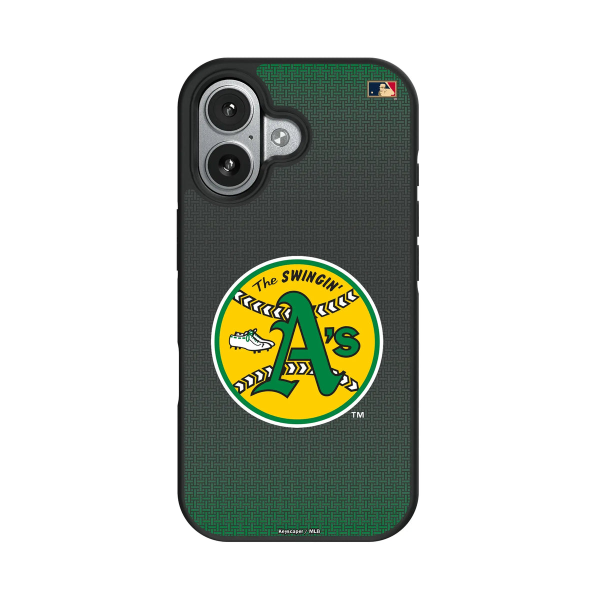Oakland As 1971-1981 - Cooperstown Collection Linen Bump Phone Case for Apple iPhone