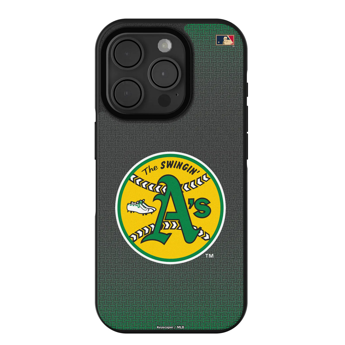 Oakland As 1971-1981 - Cooperstown Collection Linen Bump Phone Case for Apple iPhone
