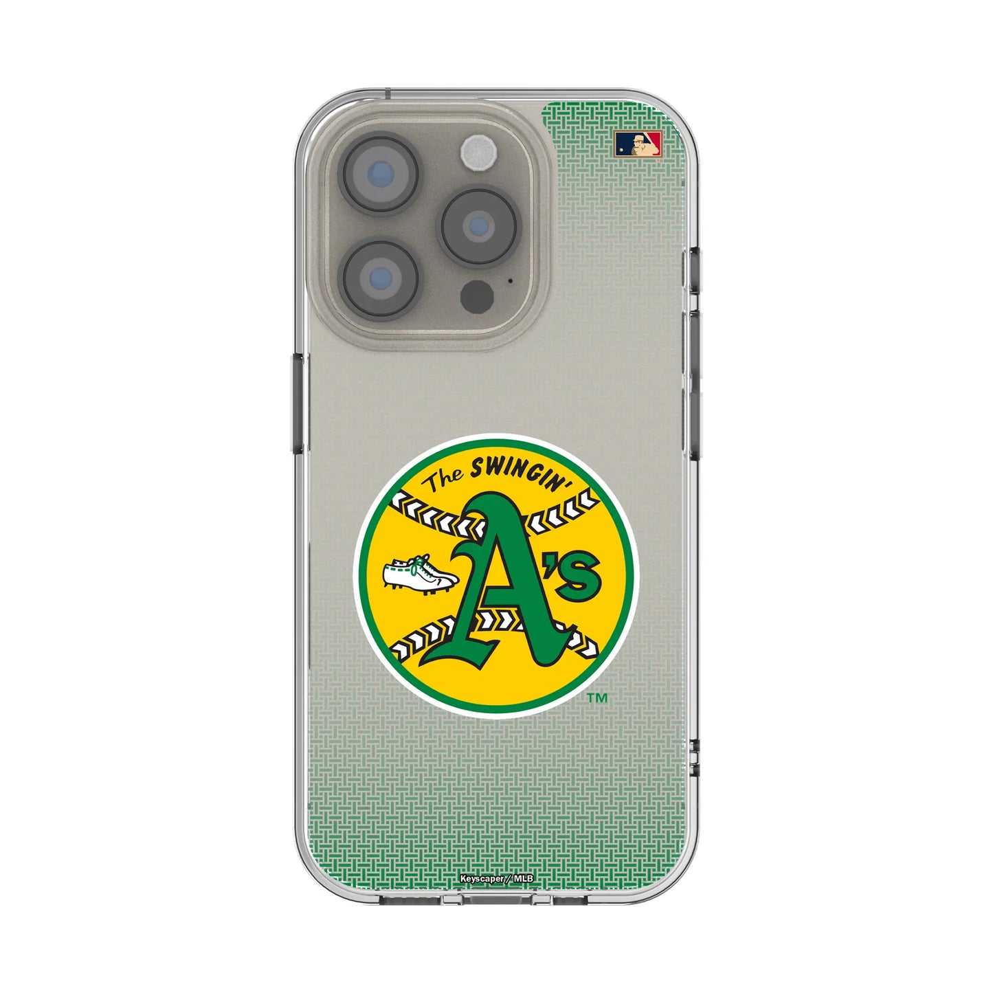 Oakland As 1971-1981 - Cooperstown Collection Linen Clear Phone Case for Apple iPhone