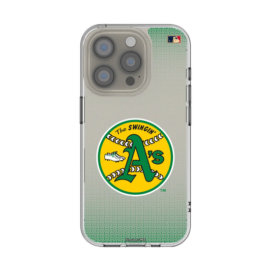 Oakland As 1971-1981 - Cooperstown Collection Linen Clear Phone Case for Apple iPhone