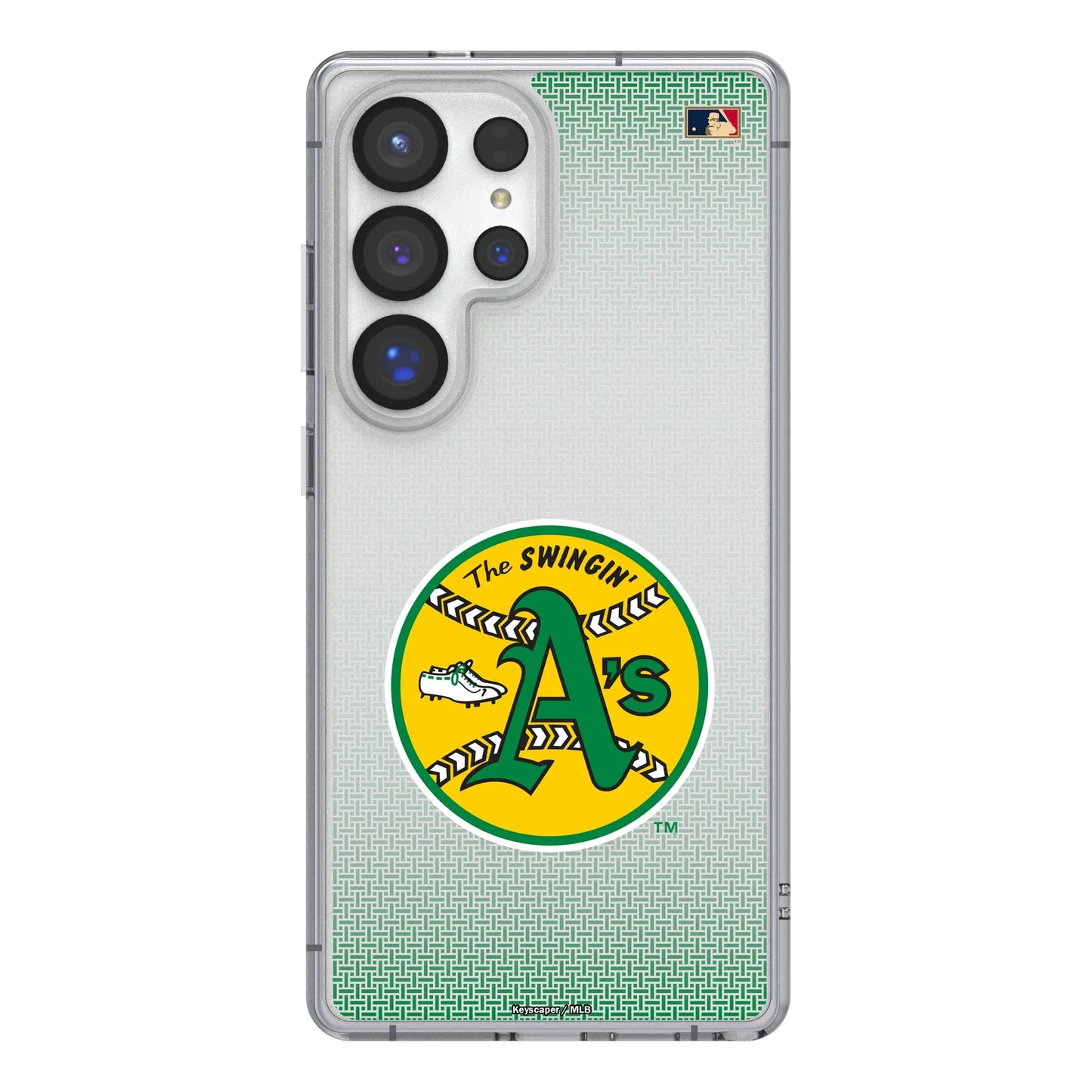 Oakland As 1971-1981 - Cooperstown Collection Linen Clear Phone Case for Samsung Galaxy